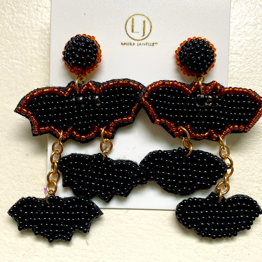 Laura Janelle bat earrings